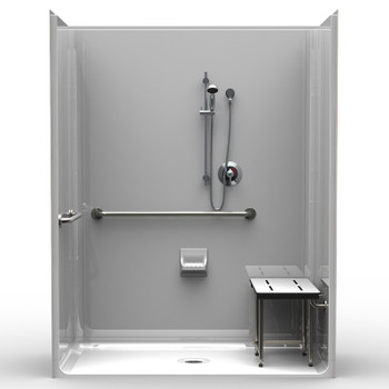 4 Piece ADA Shower 63 X 31 with Beveled Threshold 4 Piece ADA Shower 63 X 31 with Beveled Threshold