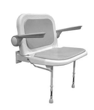 Deluxe Wide Fold Up Shower Seat With Arms Deluxe Wide Fold Up Shower Seat With Arms