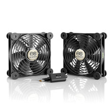 Dual 120mm Quiet USB Fan
