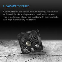 172mm ac axial muffin cooling fan