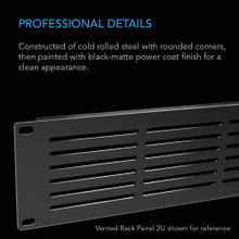 Rack Panel 2U Vented