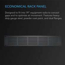 Rack Panel 2U Vented