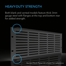 Rack Panel 3U Vented