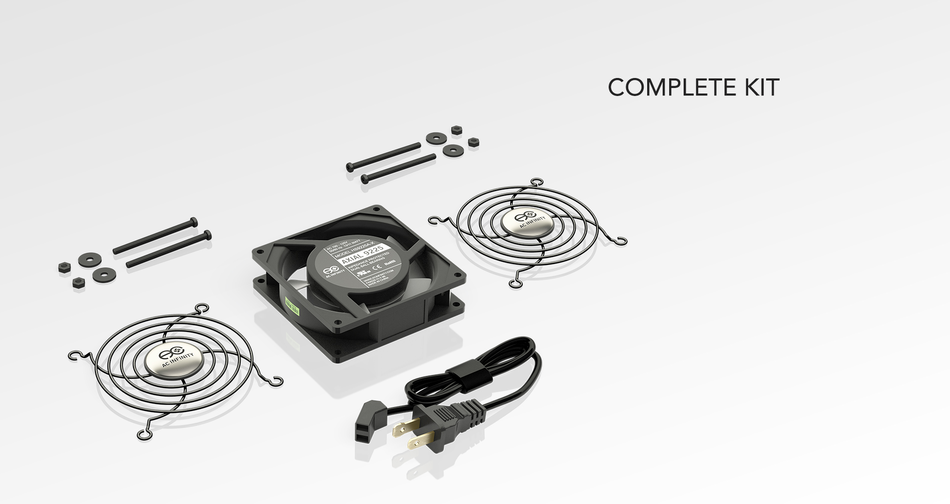 Equipment Cooling - PROJECT AXIAL FANS - Axial AC Fan Kits - AC