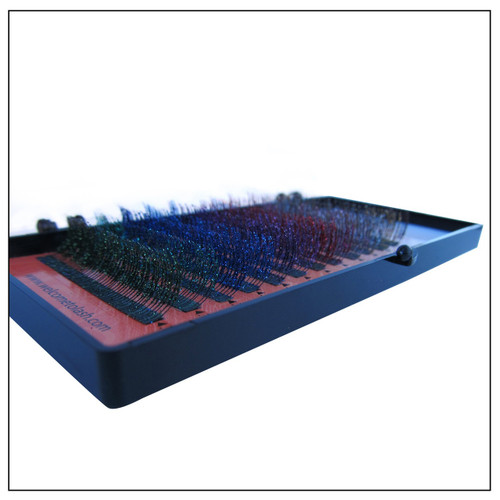 Single Glitter Classic CC Curl Premium Mink Eyelash Extension Tray