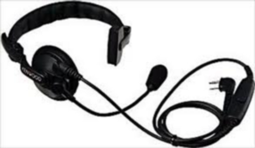 Kenwood KHS-7A Medium Single Earmuff Headset, Flexible Boom Microphone with PTT works with the TK series of radios. Kenwood KHS-7A Medium Single Earmuff Headset, Flexible Boom Microphone with PTT works with the TK series of radios.