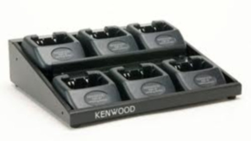 The Kenwood KMB-27 multi-unit charging adapter allows you to charge a fleet of up to 6 radios at once. Simply connect your existing charger base into the KMB-27 housing to save space and use less power outlets. Chargers are not included. The Kenwood KMB-27 multi-unit charging adapter allows you to charge a fleet of up to 6 radios at once. Simply connect your existing charger base into the KMB-27 housing to save space and use less power outlets. Chargers are not included.