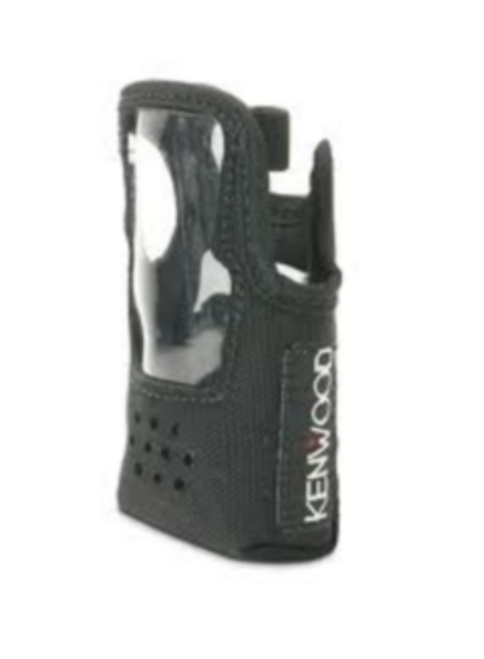 Kenwood KLH-150 Nylon Case for TK-3130, TK-3131 and the TK-3230 XLS ProTalk Radios has a clear display cover, an open area for PTT button, accessory connector, and belt clip. Kenwood KLH-150 Nylon Case for TK-3130, TK-3131 and the TK-3230 XLS ProTalk Radios has a clear display cover, an open area for PTT button, accessory connector, and belt clip.