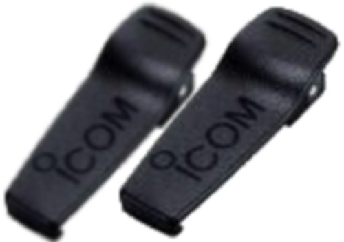 A pair of IC-F3011 or F4011 radio spare or replacement heavy duty spring loaded belt clips by Icom. Works with the BP-230N or BP-232N battery packs. Get yours today! A pair of IC-F3011 or F4011 radio spare or replacement heavy duty spring loaded belt clips by Icom. Works with the BP-230N or BP-232N battery packs. Get yours today!