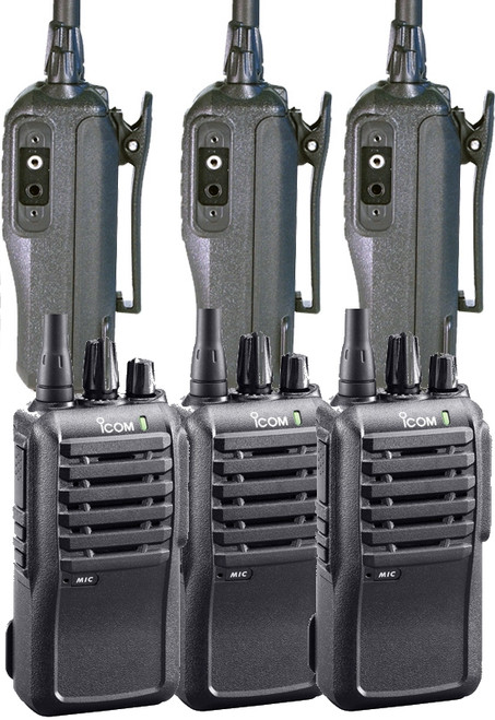 The iCOM IC-F3001 Six Pack of Professional Radios is one of the best values in business communications. Call for additional discounts for volume purchases. The iCOM IC-F3001 Six Pack of Professional Radios is one of the best values in business communications. Call for additional discounts for volume purchases.