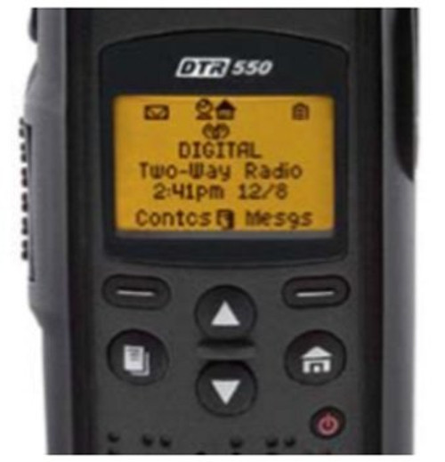 Motorola DTR 550 digital on-site two-way radios are the power tools that enable that communication. Unlike alternative technologies, there are no monthly fees, no service towers, no per-minute charges. Motorola DTR 550 digital on-site two-way radios are the power tools that enable that communication. Unlike alternative technologies, there are no monthly fees, no service towers, no per-minute charges.