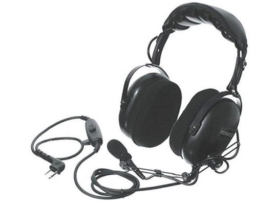 Kenwood KHS-10-OH - Heavy Duty Dual Muff Over-the-Head Headset w/Boom Mic, w/In-Line PTT Kenwood KHS-10-OH - Heavy Duty Dual Muff Over-the-Head Headset w/Boom Mic, w/In-Line PTT