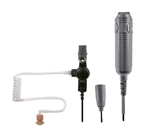 This SPM-3300 kit is easier to use and conceal under clothing because each component of the kit (earphone, microphone and Push-to-Talk) is connected to the two-way radio via a separate cable. This allows you to stay in contact without drawing too much attention to your two-way radio. This SPM-3300 kit is easier to use and conceal under clothing because each component of the kit (earphone, microphone and Push-to-Talk) is connected to the two-way radio via a separate cable. This allows you to stay in contact without drawing too much attention to your two-way radio.