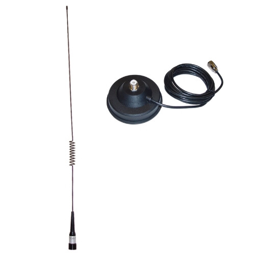 The Blackbox VHF Mobile Radio Antenna and Magnetic Base. Cable Included. The Blackbox VHF Mobile Radio Antenna and Magnetic Base. Cable Included.