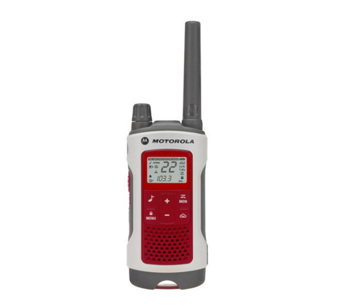 FRS/GMRS radios supports 22 channels and 121 privacy codes per channel with up to 35 miles of range with this Motorola T480. FRS/GMRS radios supports 22 channels and 121 privacy codes per channel with up to 35 miles of range with this Motorola T480.