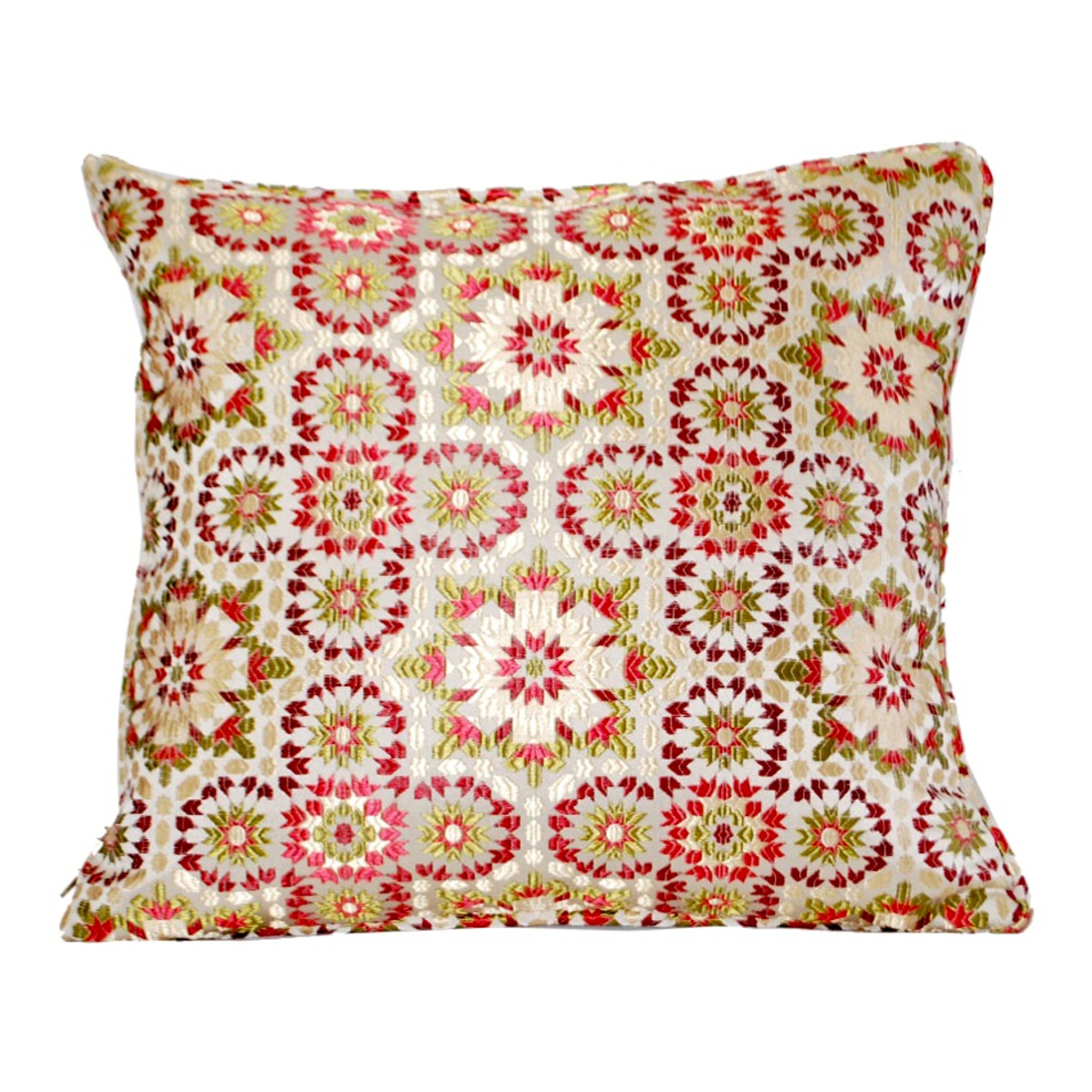Moroccan zellij pattern Fabric Throw Pillow Sheherazade® Home