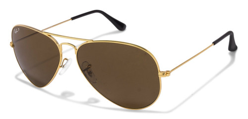 Ray-Ban Aviator Classic Gold Metal BRN Lenses Sunglasses RB3025 001/57 Ray-Ban Aviator Classic Gold Metal BRN Lenses Sunglasses RB3025 001/57
