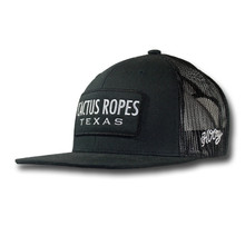 Men's Hooey Cap, Cactus Ropes, Black, Trucker Style