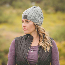 Women's STS Beanie, Charcoal