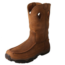 Men's Twisted X Boot, Comp Toe, Hiker, Brown with Moccasin Toe