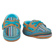 Baby Bucker Boots, Olivia, Turquoise Serape