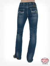 Women's Cowgirl Tuff Jean, Don't Fence Me In, Cream