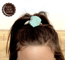 Rowdy Crowd Ponytail, Turquoise Slab