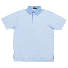 Men's Southern Marsh Polo, Hawthorne, Light Blue and White