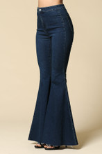 Women's By Together Jeans, Super Flared Bells, Dark Denim