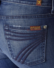 Women's 7FAMK Jean, Dojo, Lake Blue