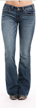 Women's Rock & Roll Jeans, Trouser, Dark "V" on Pocket