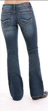 Women's Rock & Roll Jeans, Trouser, Dark "V" on Pocket