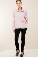 Women's Entro Pullover, 1/2 Zip, Athletic Material