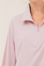 Women's Entro Pullover, 1/2 Zip, Athletic Material