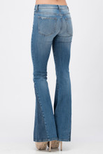 Women's Sneak Peek Jeans, Mid Rise, Flare Leg