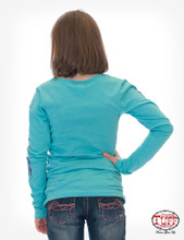 Gilrs Cowgirl Tuff L/S, Turquoise, It's A Spirit