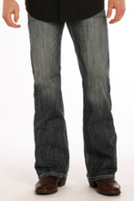 Men's Rock & Roll Jeans, Medium Wash, Regular Boot Cut, Gray Stitch