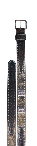 Kids WFA Ranger Belt, Cowhide, Brown, Cross Concho