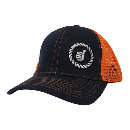 Men's Dally Up Cap, Navy/ Orange, Fitted