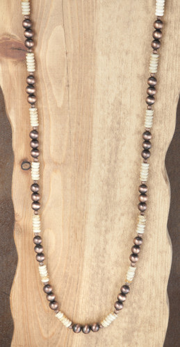 West & Co. Necklace, Copper and Ivory Beads