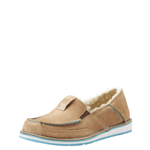 Women's Ariat Cruiser, Taupe, Fleece Lined