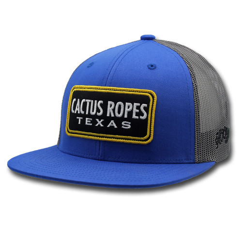 Men's Hooey Cap, Cactus Ropes, Blue with Gray Mesh, Black and Gold Logo