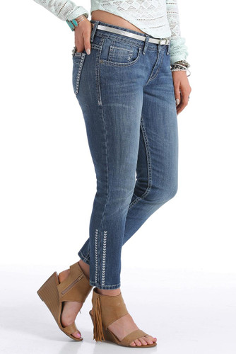 Women's Cruel Girl Jeans, Abby Skinny Crop