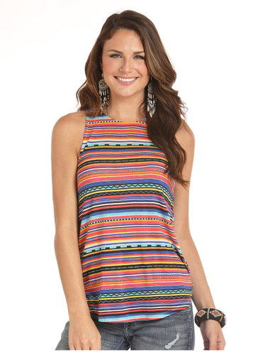Women's Rock & Roll Tank, Serape Racerback