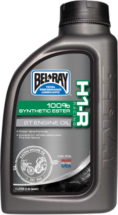 Bel-Ray H1-R Racing 2T Motoröl – 100% Synthetisches Ester-Öl Für Power-Valve-Motoren