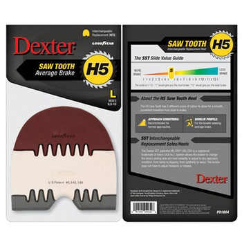 Saw Tooth (H5) Heel for Dexter Bowling Shoe - Size Large Saw Tooth (H5) Heel for Dexter Bowling Shoe - Size Large
