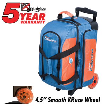 KR Strikeforce NFL Miami Dolphins 2 Ball Roller Bowling Bag Standing KR Strikeforce NFL Miami Dolphins 2 Ball Roller Bowling Bag Standing