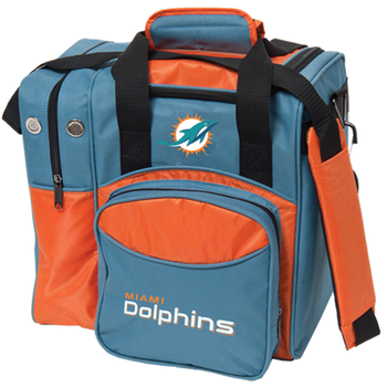 KR Strikeforce NFL Miami Dolphins 1-Ball Bowling Bag KR Strikeforce NFL Miami Dolphins 1-Ball Bowling Bag