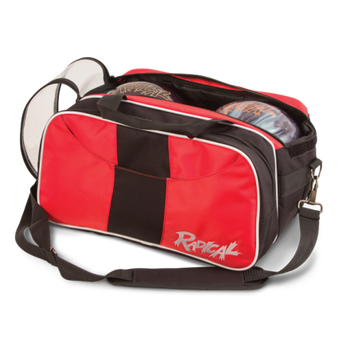 Radical 2 Ball Tote Bowling Bag with Shoe Pouch - Red/Black Radical 2 Ball Tote Bowling Bag with Shoe Pouch - Red/Black