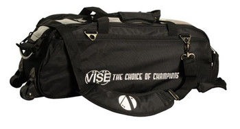 Vise 3 Ball Tote Roller Bowling Bag Black Vise 3 Ball Tote Roller Bowling Bag Black